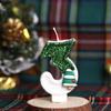 3D Number Cake Decorating Candle Green Glitter Birthday Candles Digital Candle Cake Topper Birthday Party Anniversary Cake Decor