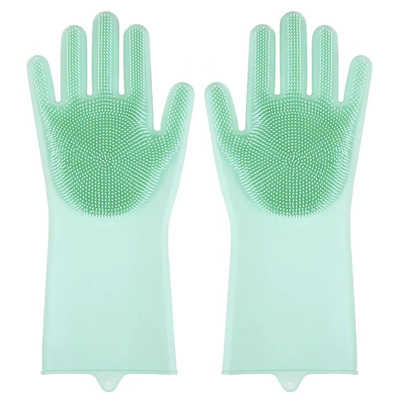 Перчатки для чистки домашних животных, волшебное чистящее средство для мытья посуды, силиконовая губка, перчатка для удаления шерсти, перчатка для купания собак и кошек, шампунь, скруббер