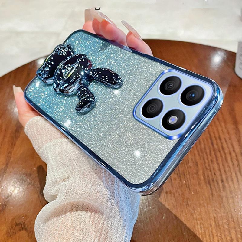 For Honor X8b 4G Kickstand Case Cute Rabbit Shockproof Slim Phone Cover