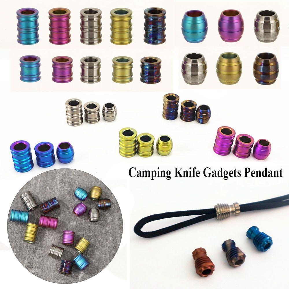 Accessories Multi Tools Ropes Lanyard TC4 Knife Beads Paracord Rope Pendant Camping EDC Gadgets