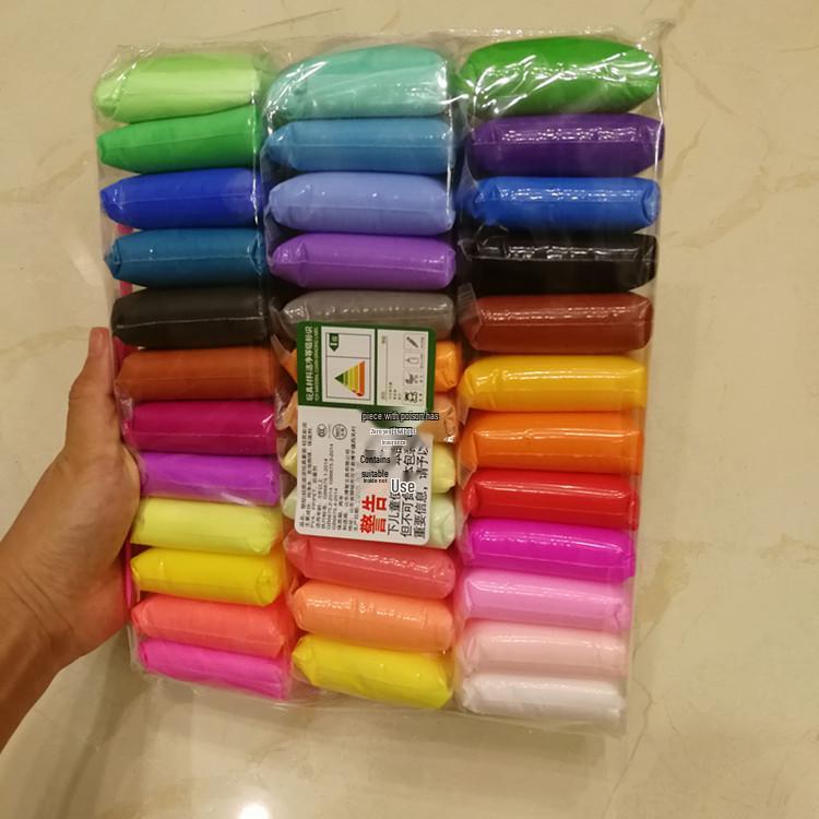 Lan Xuan Сверхлегкий моделирующий пластилин - 12, 24, 36 цветов - Пластилин в пакетах для детей