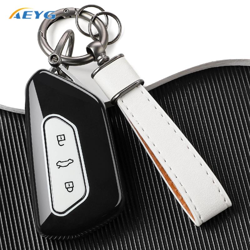 Чехол-футляр из ТПУ для умного ключа автомобиля для Vw Volkseagen Golf 8 Mk8 Id.3 Id.4 Cupra Skoda Octavia A8 Seat Leon Mk4 Formentor Tarraco