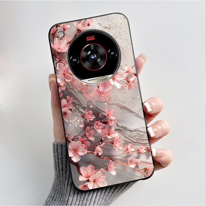 Печатный чехол для телефона для ZTE Nubia Focus 2 Ultra 5G Funda Capa Мягкий силиконовый черный корпус Чехол Милый Цветок Мультяшный корпус Coque