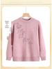 Winter Velvet Sweater: Versatile Long Sleeve Knitwear for Middle-Aged & Elderly Women