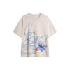 Li Ning X Disney Collaboration Stitch Series Printed Round Neck Pullover Casual Sports Short Sleeve T-Shirt Men T-Shirt Mica-Gray ATSU157-5
