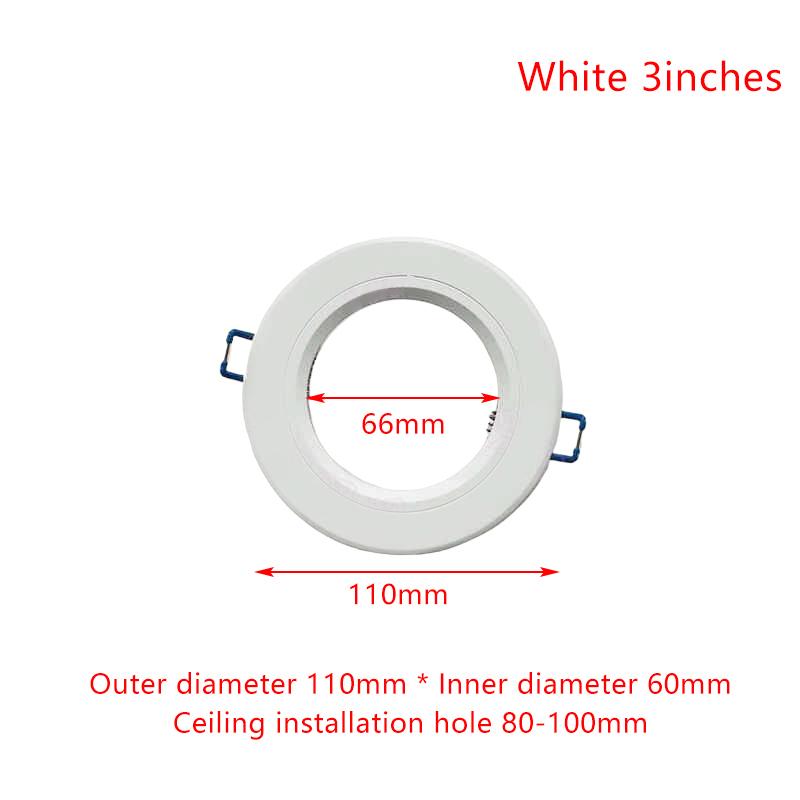 LED Downlight Spotlight Brackets Light Stand Adapters Lamp Shade Rings Hole Enlarge White Outer Frames Cut Out Remedial Circles