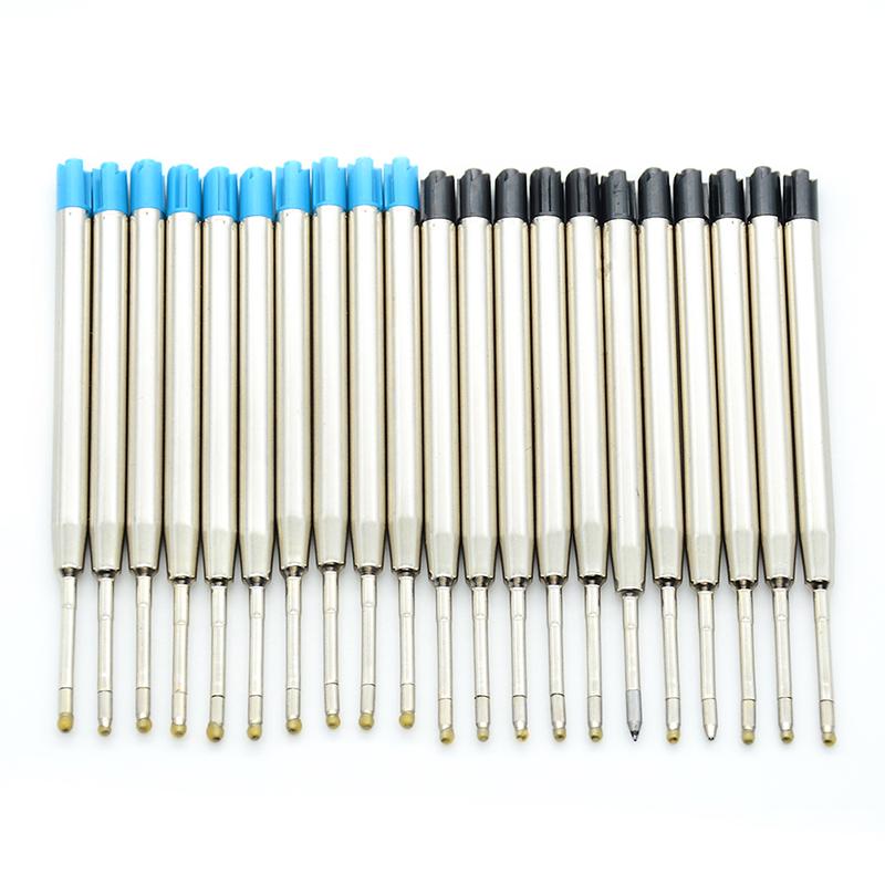 10 Pcs Blue Ink Parker Style Standard 1.0Mm Ballpoint Pen Refills Nib Medium
