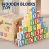Multi-functional Letter Cognitive Toys 27-grain Stamping Blocks Cube Stacking Game  3-6 Years Old
