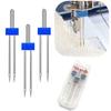 1BOX Twin Needles Sewing Needles Presser Foot Sewing Machine Needles Pins Size 2/90 3/90 4/90 Multifuctional Accessories