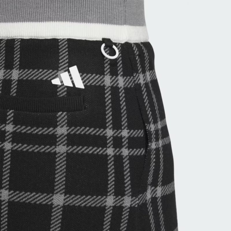Adidas Golf Women S Pulley faShion 3S Checked Skirt iS4757