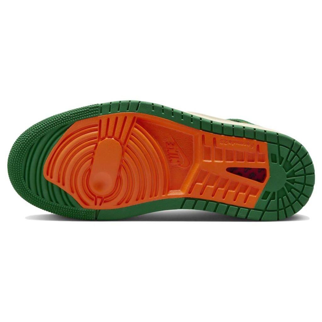Air Jordan 1 High Zoom Comfort 2 Pine Green Женские кроссовки Muslin Black Orange-Blaze DV1305-308