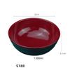 Black-Red Melamine Ramen Bowl Imitation Porcelain Fruit Salad Fast Food Tableware Frosted Noodles Rice Bowls Kitchen Accessories