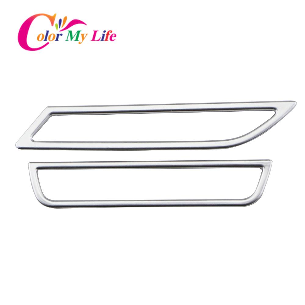 Color My Life 2 шт./компл. Накладка на воздухозаборник для автомобиля для Volkswagen VW Golf 7 7.5 MK7 MK7.5 LHD 2013 - Вентиляционное отверстие кондиционера