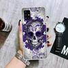 Чехол для телефона с цветочным рисунком в виде сахарного черепа для Samsung Galaxy A12 A22 A32 A42 A52 A72 A51 A71 5G A41 A31 A21 A02S M12 M21 M31 M30S