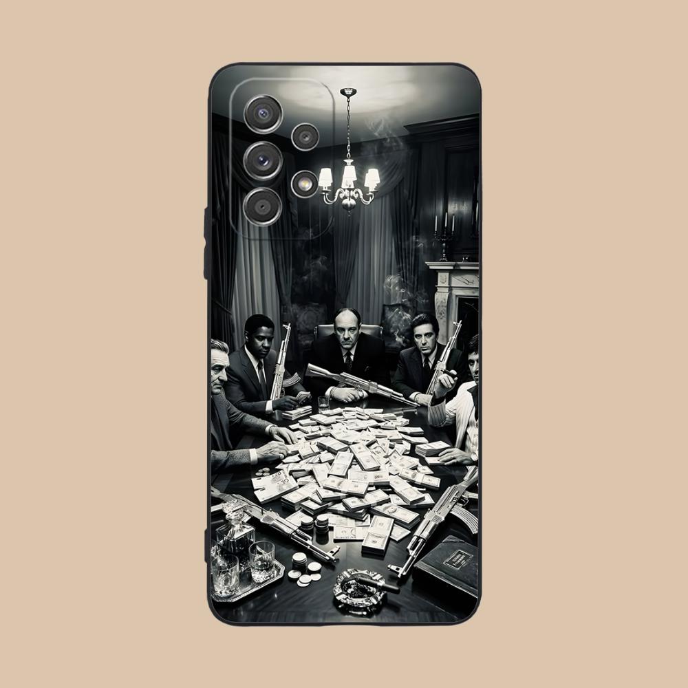 Чехол для телефона 'Итальянская мафия' для Samsung Galaxy M55 54 42 35 34 33 32 23 22 15 14 13 12 F55 5G Мягкий ТПУ Ударопрочный чехол