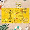 1 шт. P-Pokmon Пикачу Пляжное полотенце Быстросохнущее Маленькое и большое Подходит для пляжа, бассейна, йоги, спортзала, дома Милый подарок для друга, семьи