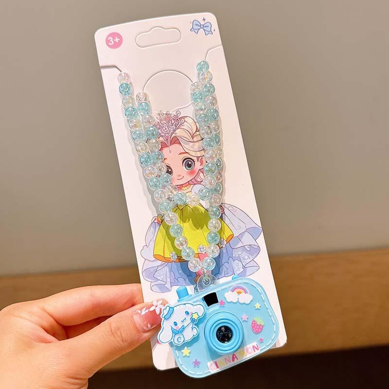 Ожерелье с проекционной камерой, Детское и студенческое ожерелье из бусин, Милый и забавный маленький подарок для малышей, Цепочка на шею