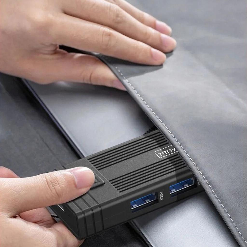 Obudowa Na Dysk Hub Usb-C 7W1 Ssd M.2 Nvme Pcie Sata Sd Adapter Kieszeń M2 Zenwire Hub63