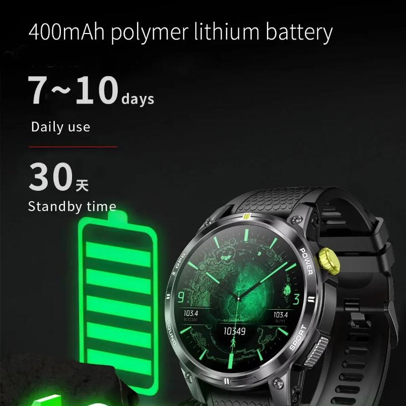 2025 New Outdoor Professional GPS Trajectory Smart Watch 1.5"HD Screen Waterproof Bracelet BT Call Smartwatch Men for Android IOS