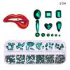 12-Grid Dental Tooth Gems Diamond Ornament Diy Tools Various Shapes Color Teeth Jewelry For Denture Acrylic Dental Acc