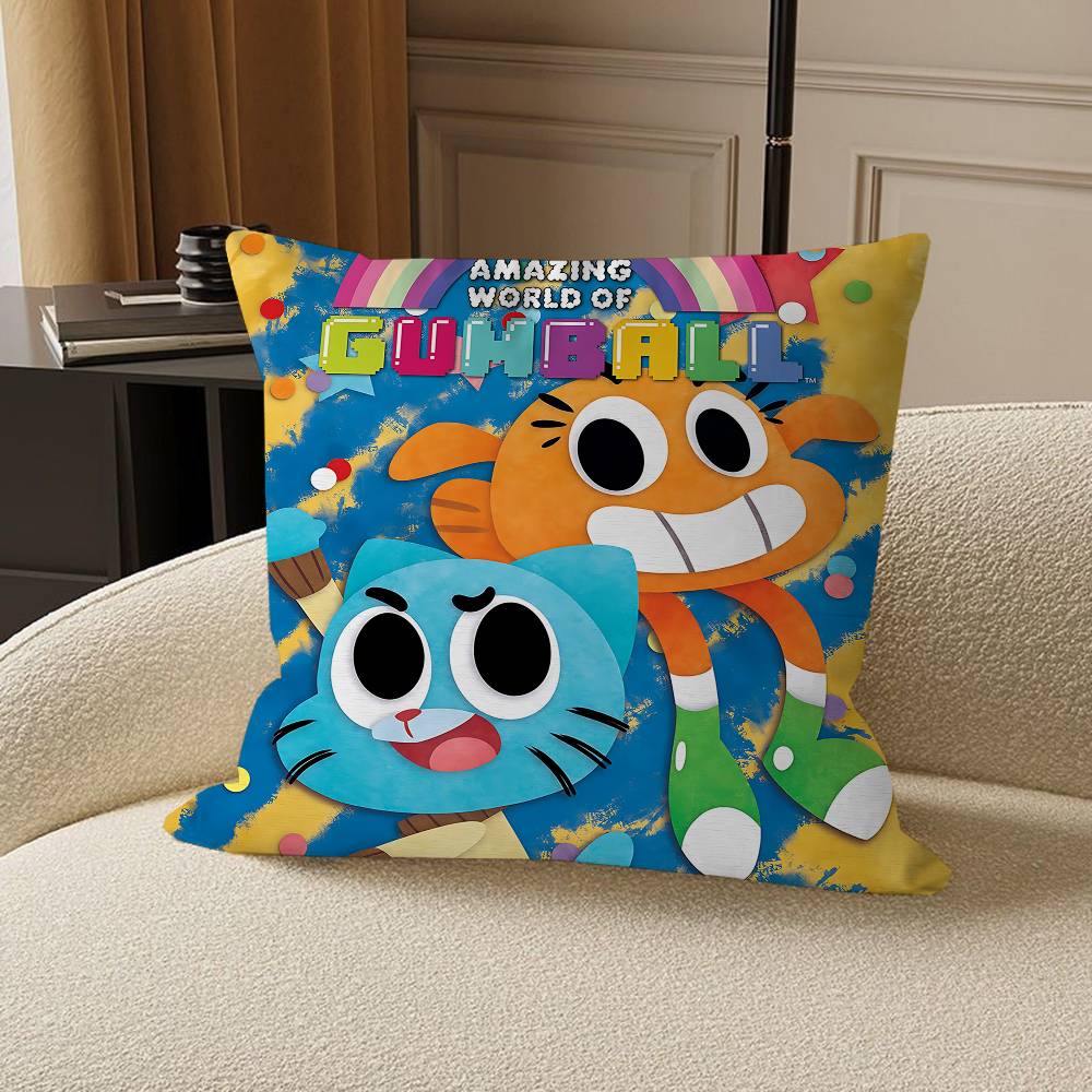 Наволочка «Удивительный мир Гамбола» для спальни, комнаты и дивана в гостиной, декоративная наволочка для подушки
