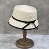 Японская Ретро Элегантная Кружевная Вогнутая Верхняя Часть Звездный Стиль Шерстяная Шляпа-Ведро Женская Шляпа с Короткими Полями Шляпа-Котелок Фетровая Шляпа