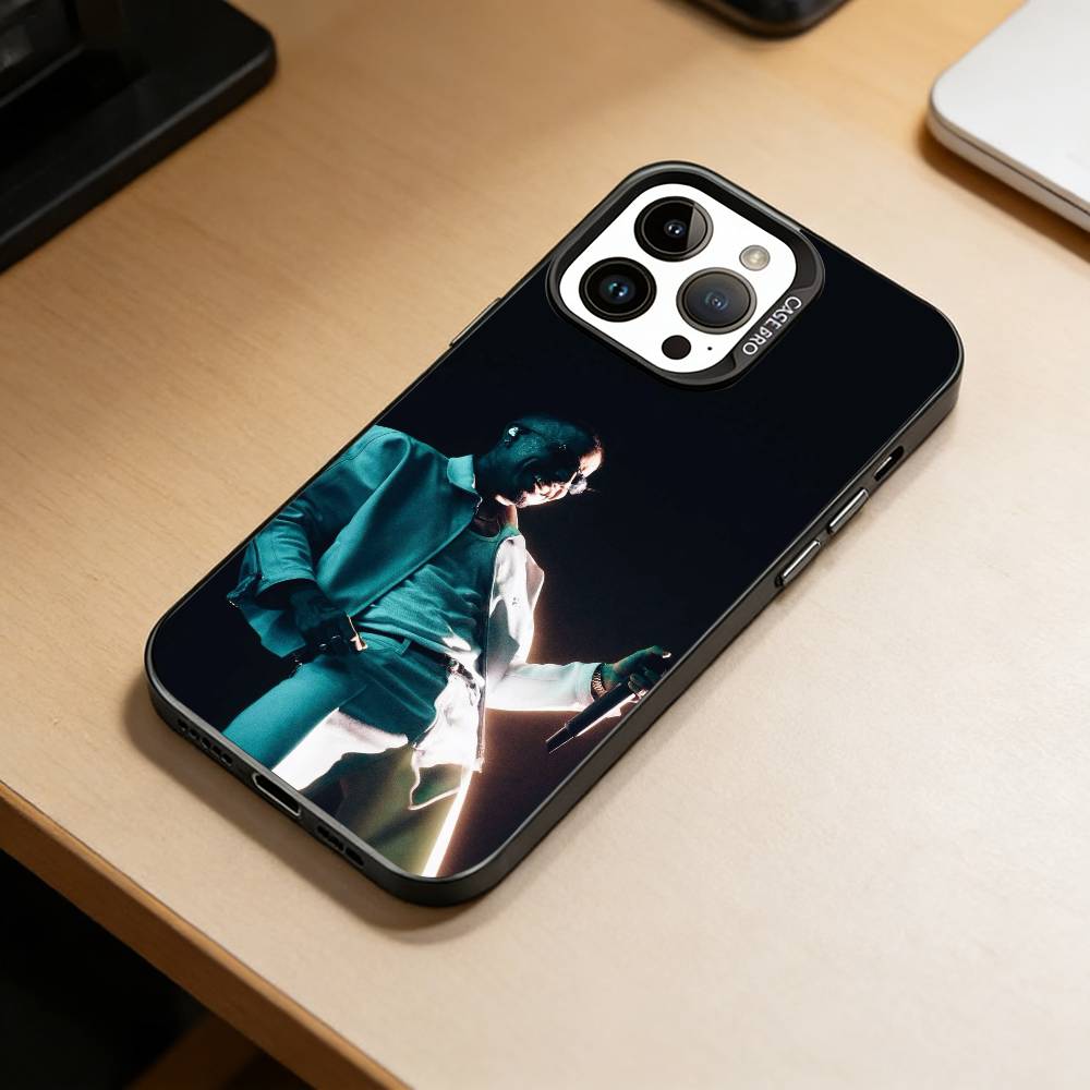 reggaeton-R- Rauw Alejandro  Phone Case For iPhone 17,16,15,14,13,12,11 Plus,Pro Max,XS,Colorful Silver Black Cover