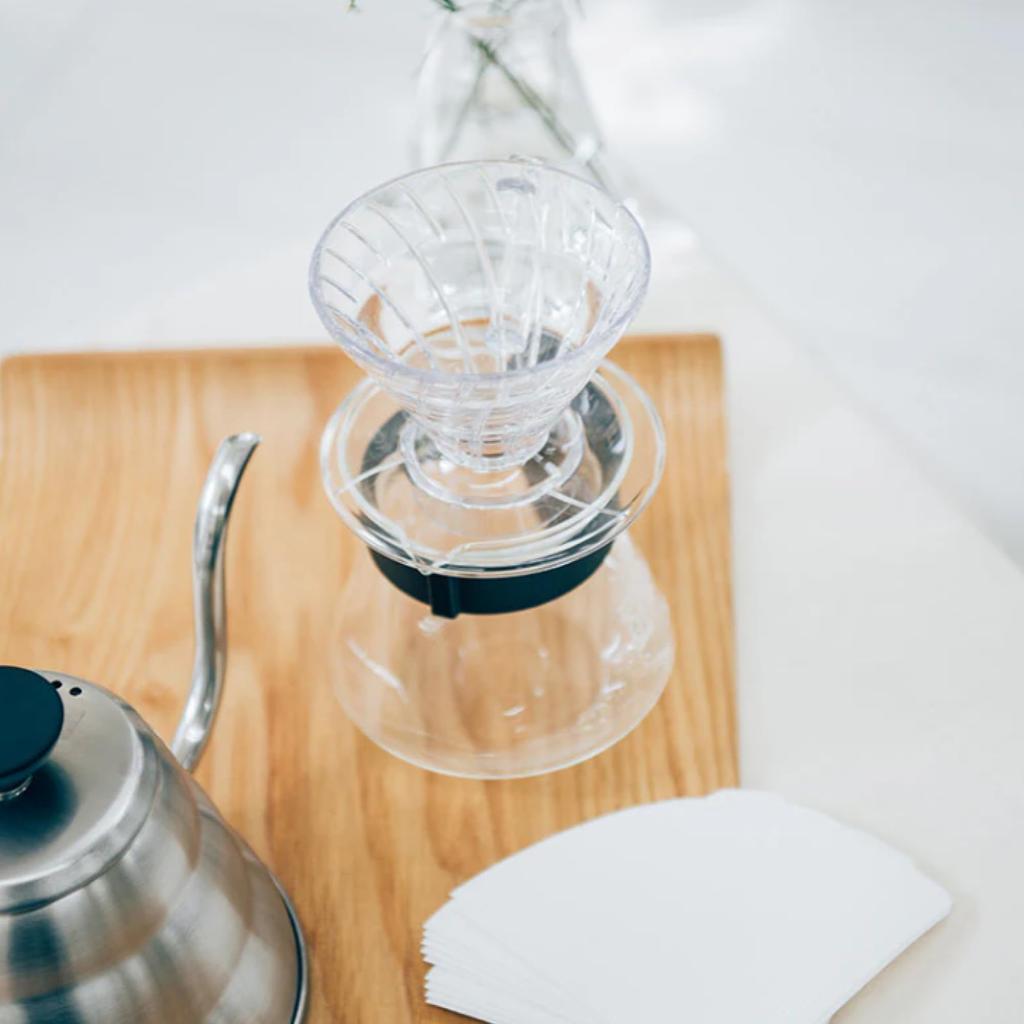 HARIO V60 Прозрачный Дриппер VDR-01-T Прозрачный для 1-2 Чашек Ручное Заваривание