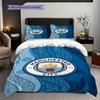Manchester City Heritage Three-piece set (1 * duvet cover + 2 * pillowcase, without core) 2DFlat Christmas birthday gift Duvet cover and pillowcase