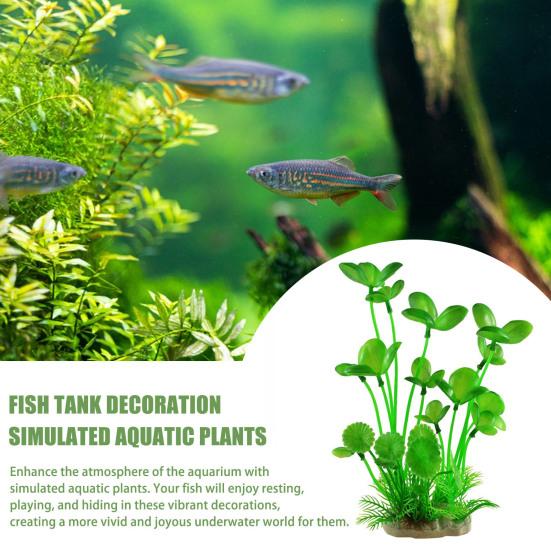 Искусственные водные растения с прочным основанием, реалистичные, экологически чистые, яркие, цветные, имитационные модели растений