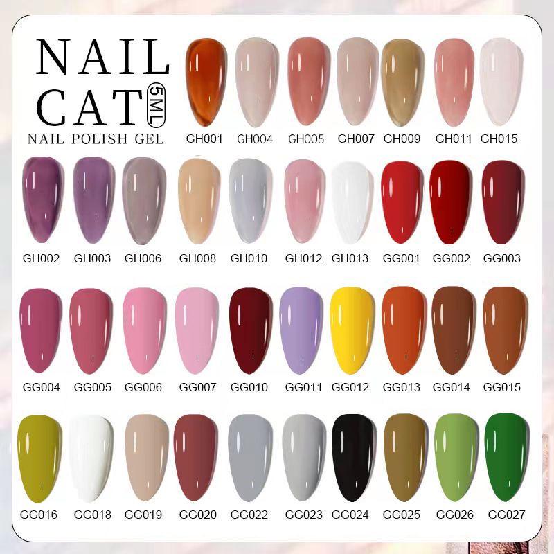 Platinum Haifei Nude Ice Gel Nail Polish - Модный прозрачный нюд от Xiaohongshu