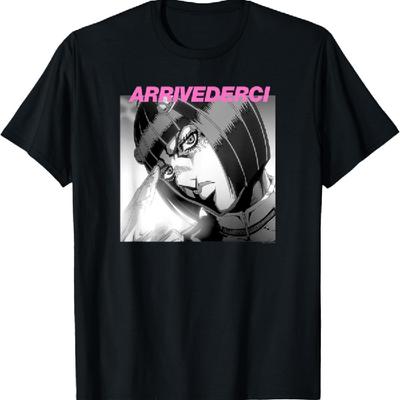 Невероятные приключения ДжоДжо, часть 5. Футболка Bruno Bucciarati Arrivederci