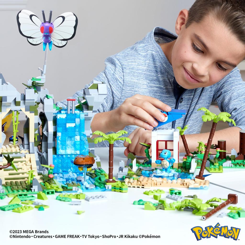 MEGA Pokemon Adventure World Великолепное приключение с набором покемонов, который создает блоки возрастом 1362 года и HHN61 ~ Креативные водопады, пещеры,