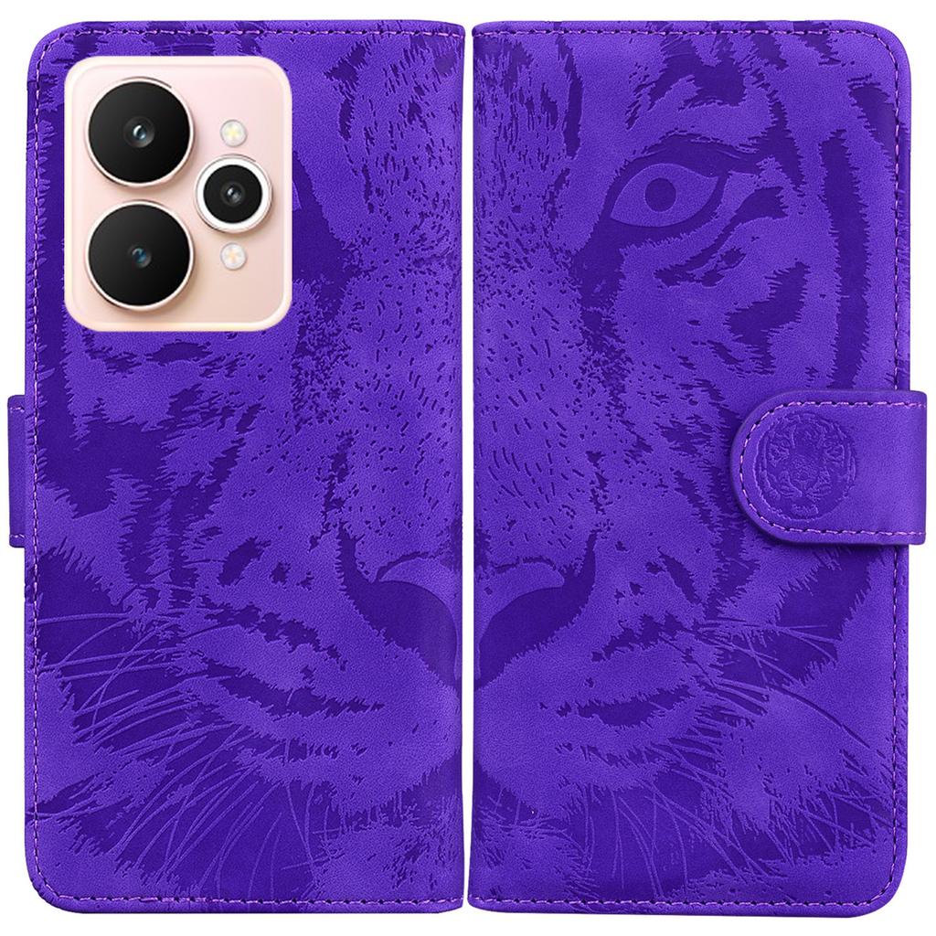 For Realme 15 Pro 5G/15 5G Case Tiger Imprint Leather Wallet Phone Cover