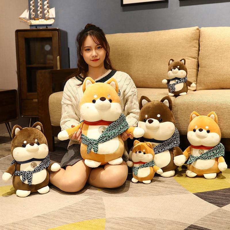 25/35/45 см милая подставка для собак Шиба-ину, плюшевые игрушки, мягкие кавайные животные, мультяшные подушки, куклы, подарок для детей, маленьких детей