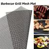 1/3/5 шт. Антипригарный многоразовый коврик для гриля BBQ, легко моющаяся сетчатая подкладка для электрических, газовых и угольных грилей, для приготовления на открытом воздухе
