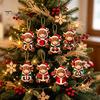 Милые ornaments в форме коровы, деревянный рождественский ornament Хайленд, 2D подвесное украшение со шнурком, деревенское животное, украшение для рождественской елки, вечеринки, уникальное