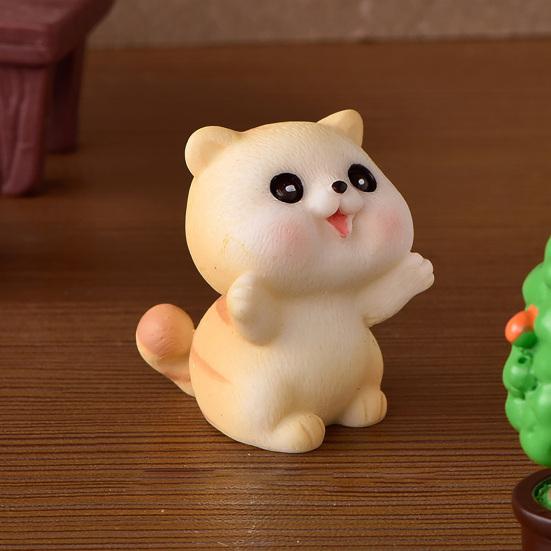 Lovley Eco-friendly Practical Decorative Widely Usage Cat Small Figurine Pet Miniatures