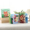 Early Education Cartoon Felt Cloth Book Montessori Baby Children Quiet Book Development Intelligence Rainbow Book 3D Three-Dimensional