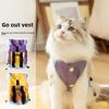 Кошачья осенне-зимняя куртка, жилет с ремнем для рюкзака, одежда для питомцев для средних и маленьких собак, модная, крутая, ветрозащитная