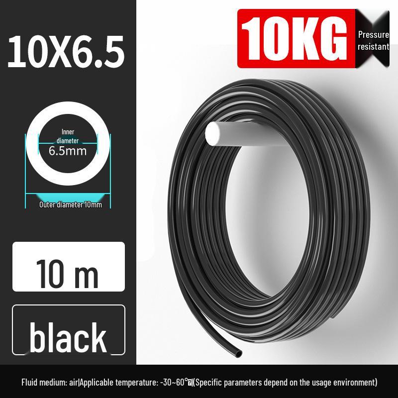 High-Pressure PU 8mm Pneumatic Air Compressor Hose, Transparent, Available in 10/6.5mm and 4/6/12/14/16mm Sizes