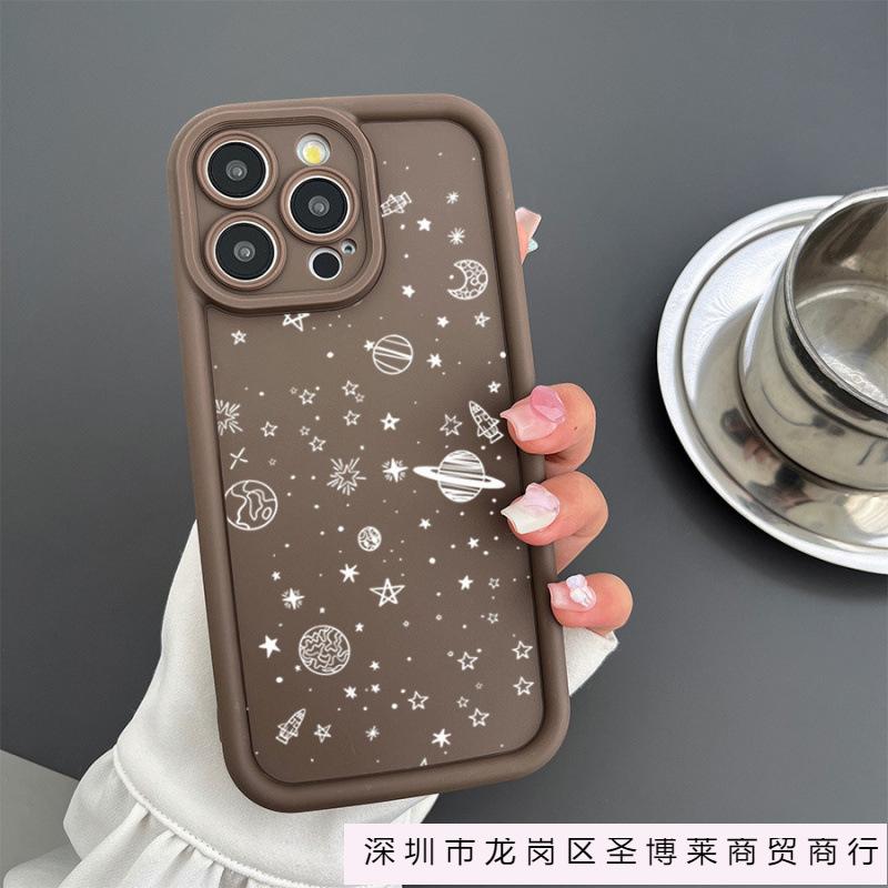 Космическая звезда чехол для мобильного телефона подходит для iPhone12/13 Apple 16/15promax подушка безопасности противоударный XS