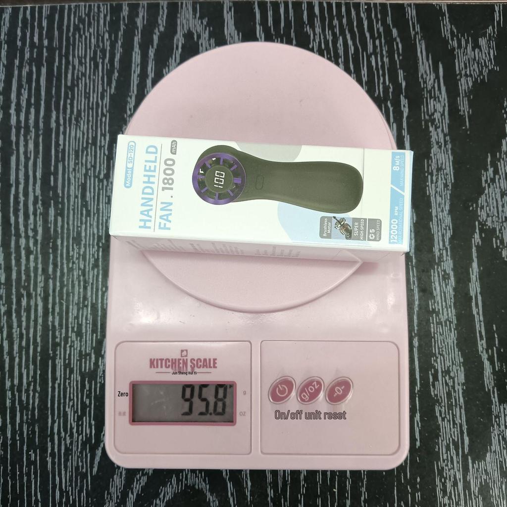 Портативный мини-вентилятор 100-скоростной USB, бесшумный, с цифровым дисплеем - Ручной, длительное время работы от аккумулятора, помещается в сумки для девочек