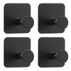 4Pcs Wall Hook Stylish Versatile Self-Adhesive Hooks Bathroom Shower Organizer for Towels Robes Clothes