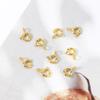 Trendy Gold Color Micro-inserts Zircon Alphabet Charm DIY Making Letter Pendant Necklace Bracelet Accessories Fashion Jewelry