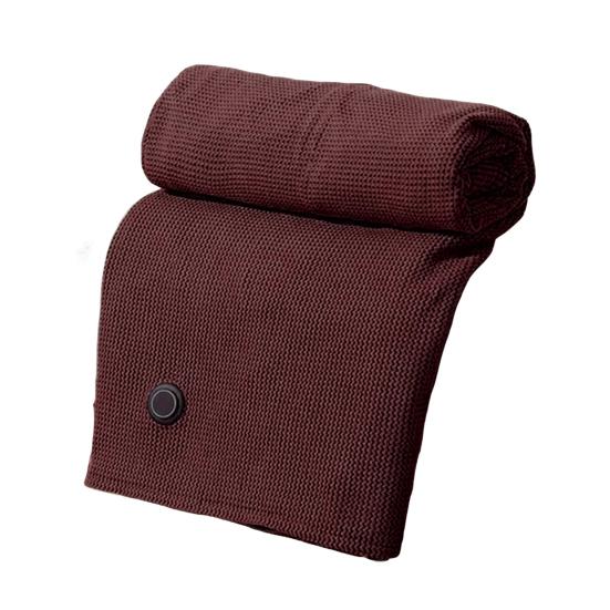 Heating Shawl USB Powered Heating Scarf with 3 Temperature Settings Zippered Winter Warm Wrap Portable Heated Blanket for Travel Flights Road Trips