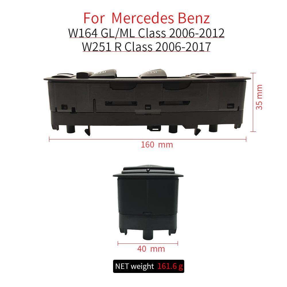 For Benz W164 W251 Car Electric Power Master Window Switch Replacement For Mercedes ML GL R Class R300 GL350 ML400 GL450 GL550