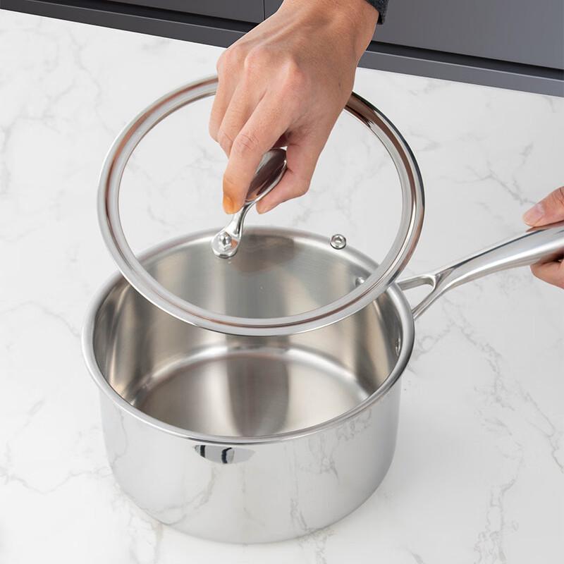 CMAOS Thickened 3-Layer Stainless Steel Milk Pot