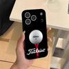 Sports Golf Ball Phone Case For IPhone 17 Air 16 E Pro Max 15 14 13 Mini 12 Pro 11 Max Plus Black Soft Shell