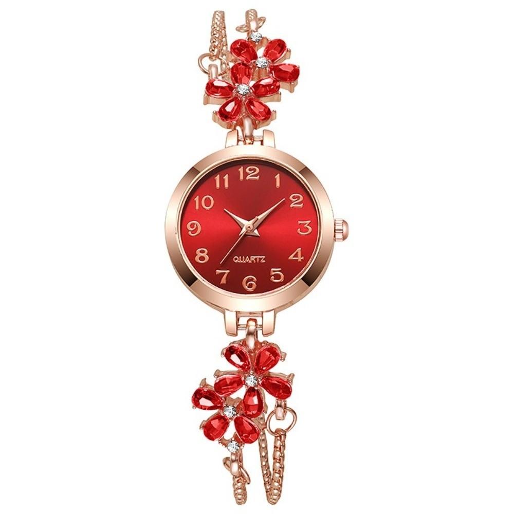 Adjustable Bracelet Watch Quartz Movement Flower Bracelet Watch Women's Quartz Watch  Gift Giving